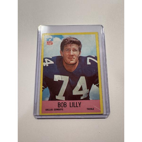 1966 Bob Lilly Dallas Cowboys Football Card - Made By Philadelphia Card Company