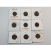 Image 1 : Lot of 9 Assorted Years U.S. Indian Head Cents