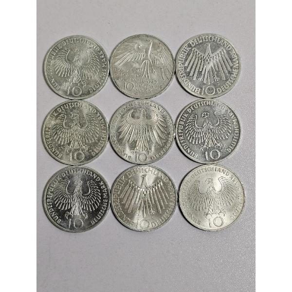 1972 West German 10 Deutsche Mark Silver Coins ~ SEE DESCRIPTION!!!