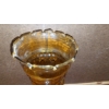 Image 5 : Antique Art Nouveau Amber  12 Inch "Grasping Hand" Vase - Perfect Condition