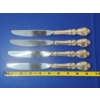 Image 5 : 4 - Sterling Silver Gorham Melrose Sterling Silver Handle, Stainless Blade Dinner Knives TW: 267.7g