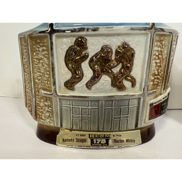 (2) 1972 Regal China Professional Football Hall of Fame Jim Beam decanters