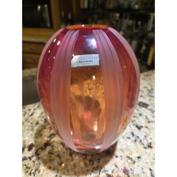 Evolution By Waterfront 8" Mesa Sunrise Vase. Beautiful Colors