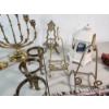 Image 5 : Lot of Assorted Home Decor Items: Including Brass Candleholders, Placemats, Figurines 