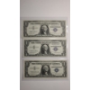 Image 1 : (3) United States Series 1957 $1 Silver Certificate STAR Notes - Uncirculated Crisp - Face Value: $3