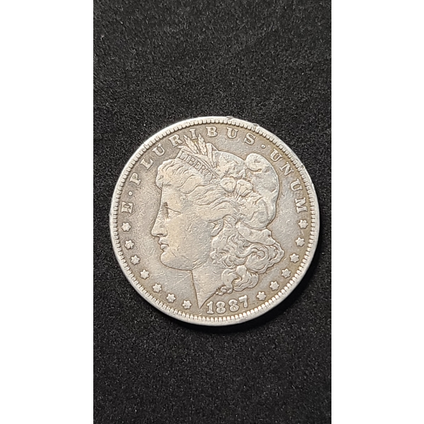1887 90% Silver Morgan Dollar
