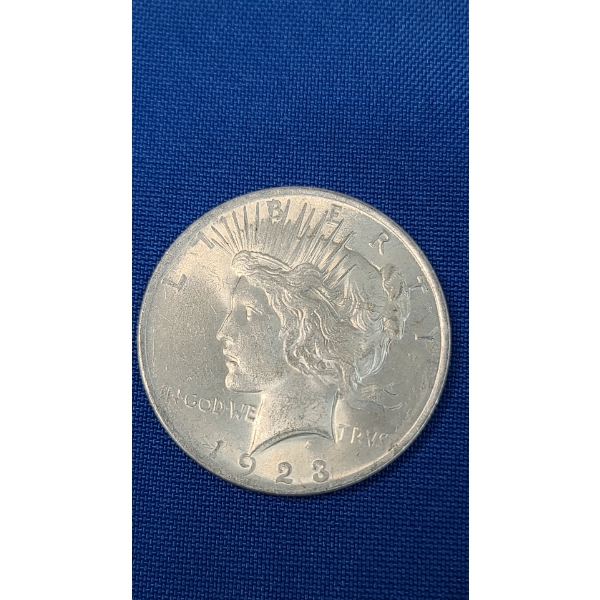 1923 90% Silver Peace Dollar