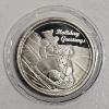 Image 1 : SILVER!!! Holiday Greetings Snowman One Troy Ounce 99.9% Pure Silver Round