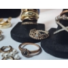 Image 4 : Nice Assortment of Gold-Tone Jewelry: Lots of Rings, Earrings, 3 Necklaces 