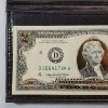 Image 2 : Authentic Uncirculated U.S. $2 Note with Gold-Tone Accents in Nice Leather Holder 