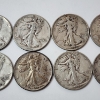 Image 3 : 10 Assorted Years United States 90% Silver Walking Liberty Half Dollars - Face Value: $5.00