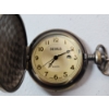 Image 4 : Vintage-Style Benrus Pocket Watch with Bronze-Tone Eagle Emblem 