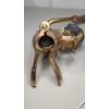 Image 5 : Vintage Vintner Wine Bottle Cork Opener With Antique-Style Brass Featuring Intricate Cherub Details