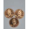 Image 1 : (3) 2025 Heimerle & Meule 1/4 oz .999 Fine Copper Ascension Island Sailing Ship Rounds