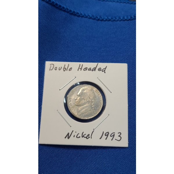 1993 Double Headed Jefferson Nickel - Face Value: $0.05