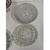 Image 6 : Beautiful Glass Plates & Ashtray - 2 plates - 2 ashtrays - one dish with red rimmed