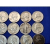Image 5 : Lot of Silver Quarters: Including Washington, Standing Liberty, and Barber FV: $10.00