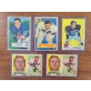 Image 1 : Five 1950's & 1969 Football Trading Cards Including Mike McCormack, Bob Matheson & Fred Morrison!