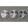 Image 1 : Set of 3 Medjugorje Miraculous Medals - 1/4 Troy Oz .999 Fine Silver - .75 Troy Oz Total Weight