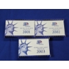 3 50 State Quarters United States Mint 10-Coins Proof Sets - 2001-S, 2002-S, 2003-S - w/ OGP & COA