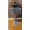 Image 3 : Vintage 21" Tall Oil Lamp With Tin Shade On Chimney As Shown - See Pics