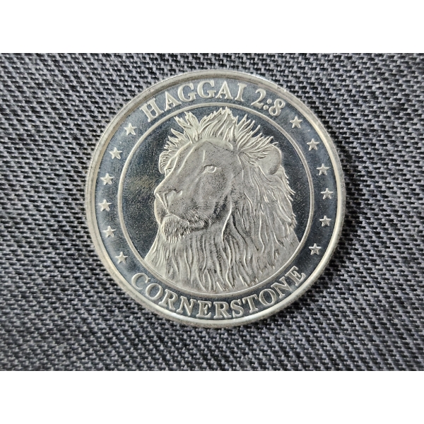 1 Troy Ounce .999 Fine Silver Cornerstone Mint Lion Crown Round