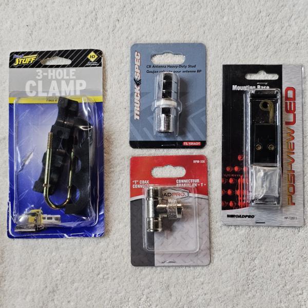 Four Heavy-Duty Automotive and Communication Installation Components - See Description