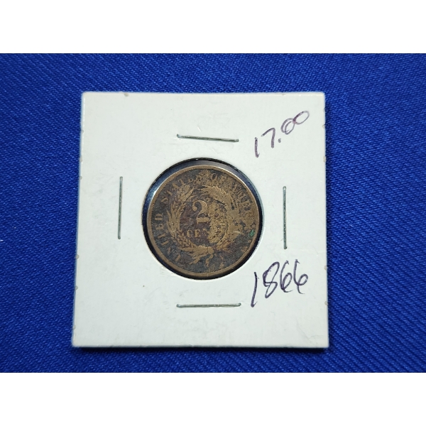 United States 1866 Two Cent Piece 