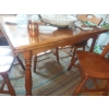 Image 3 : Vintage Solid Maple Kitchen Table & 4 Chairs 48 x 32 With Two 12" Pull Out Leaves