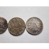 Image 3 : Two 1916 French 83.5% Silver 50 Centimes Coins (ASW: 0.0671oz EACH) & Guatamala 1/2 Real Copper-Nick