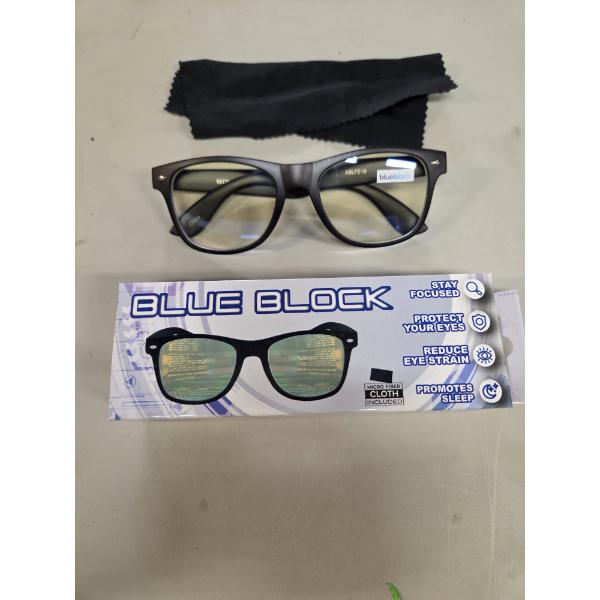 Brand New! Blue Block Clear Lens Glasses With Flattering Black Frames Helps Reduce Eye Fatigue!