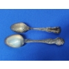 Image 5 : 2 - Vintage Collectible Engraved Sterling Silver Spoons - TW: 41.0g