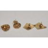 Image 4 : (2) Pairs Of 14K Yellow Gold Studback Earrings - Total Weight: 1.1g
