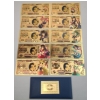 Image 1 : (10) Sailor Moon Characters Yen Inspired 24K Gold Foil Banknotes Set w/ COA