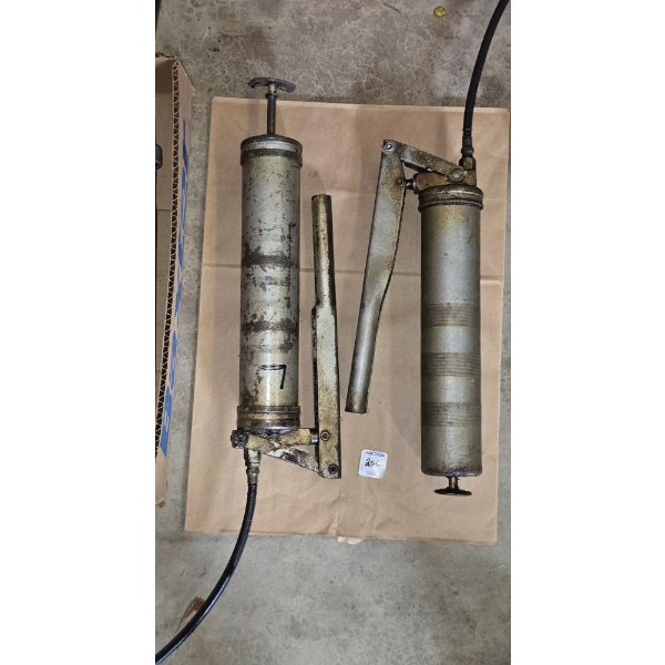 2 Vintage Grease Guns