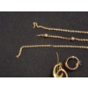 Image 4 : 10K Gold Jewelry Pieces: Mismatched Earrings & Scrap/Damaged Chain Necklace - TW: 5.0g