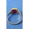 Image 7 : 10K Vintage Masonic Ring Featuring Ruby - Size 11 - Weight: 4.6g