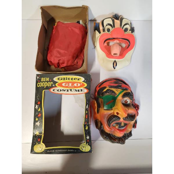 Vintage Ben Cooper Halloween Costume with Masks