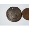Image 2 : 1848 Large Cent & 1865 Two Cent Piece - Early U.S. Copper Coins