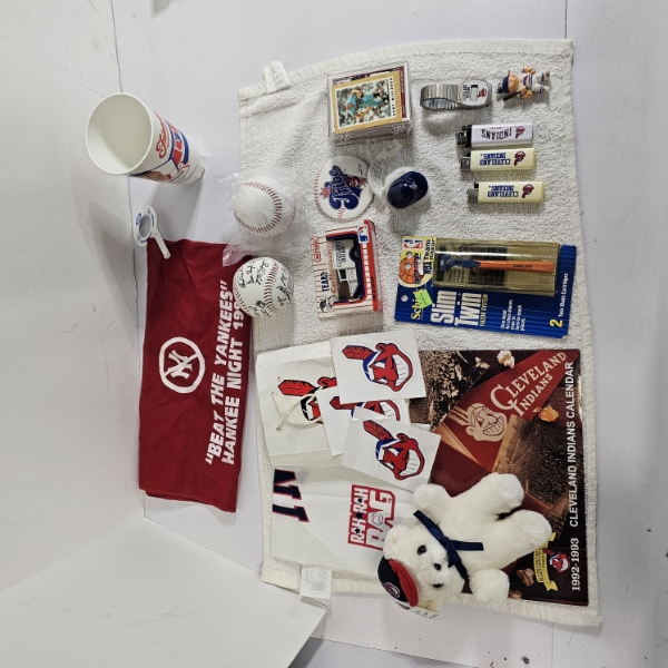 Collection of Vintage Cleveland Sports Memorabilia from the Early 1990s