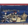 Image 2 : Lot of Silver Spoons And Other Pieces In A Collectible Wooden Box - Great Condition 