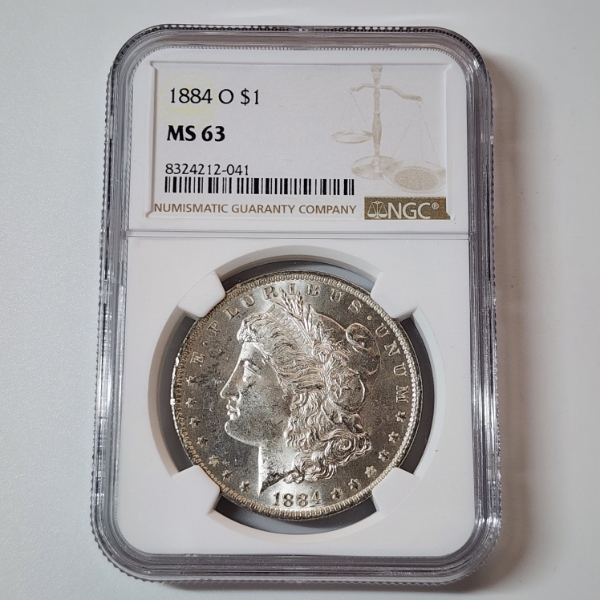 1884-O United States 90% Silver Morgan Dollar NGC Graded MS63