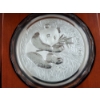 Image 4 : INCREDIBLE 2000 KILO Silver Panda PROOF Round in Protective Case & Beautiful Wood Display Box ~