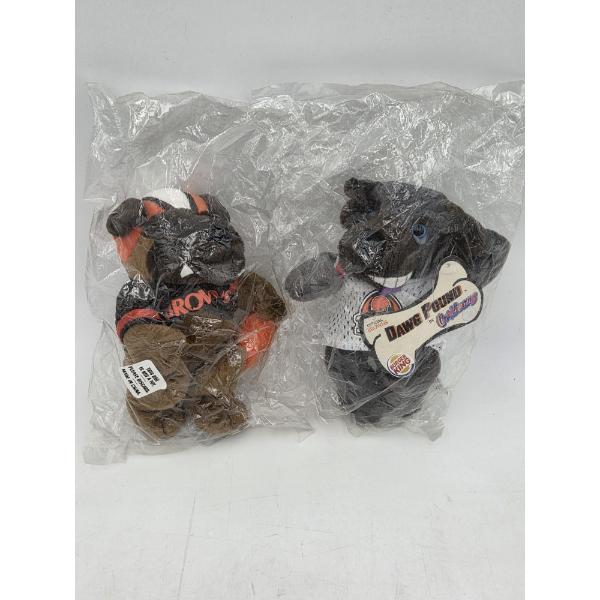 Cleveland Browns Dawg Pound 1999 Burger King Cool Beans C.B. & Trapper In Sealed Plastic