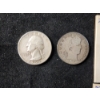 Image 4 : $2 Face Value in Assorted 90% Silver Quarters Including Barbers & Washington Head