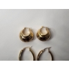 Image 2 : 3 Pairs of 14K Gold Earrings TW: 9.0g