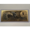 Image 2 : $10,000 Jackson Gold Foil .999999 - 24K Gold Note In Protective Holder - Mint Condition