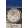 Image 4 : 2021-W PCGS SP70 Type 2 First Day Of Issue 1 oz Burnished Silver American Eagle - Signed