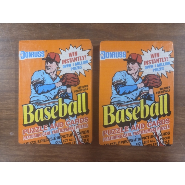 2- 1990 Donruss MLB Baseball Wax Packs-16 Cards Per Pack - Mint Condition