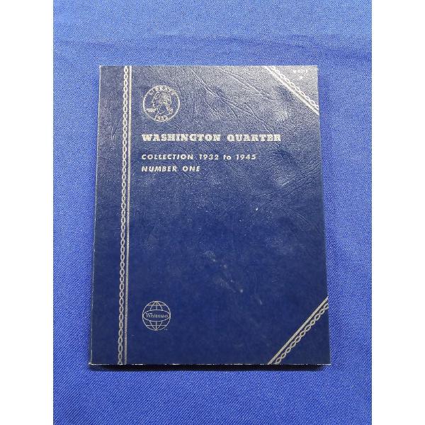 Coin Collecting Book - Washington Quarter Incomplete Collection 1932-1945 Coins Included FV: $.50